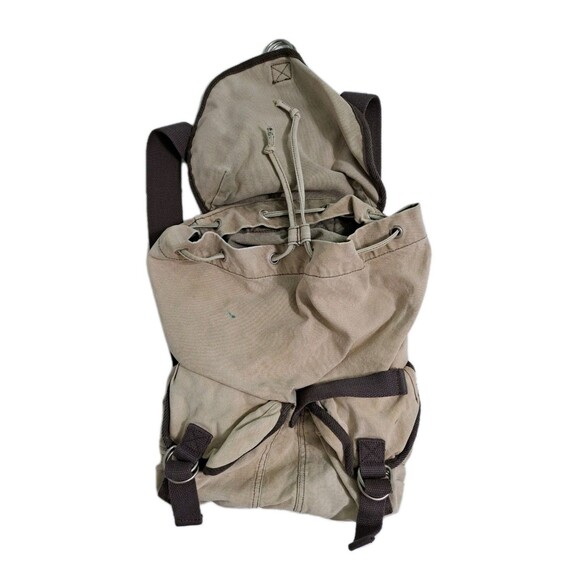 Abercrombie Fitch Canvas Adirondack Territories Backpack Vintage Distressed - Picture 5 of 8